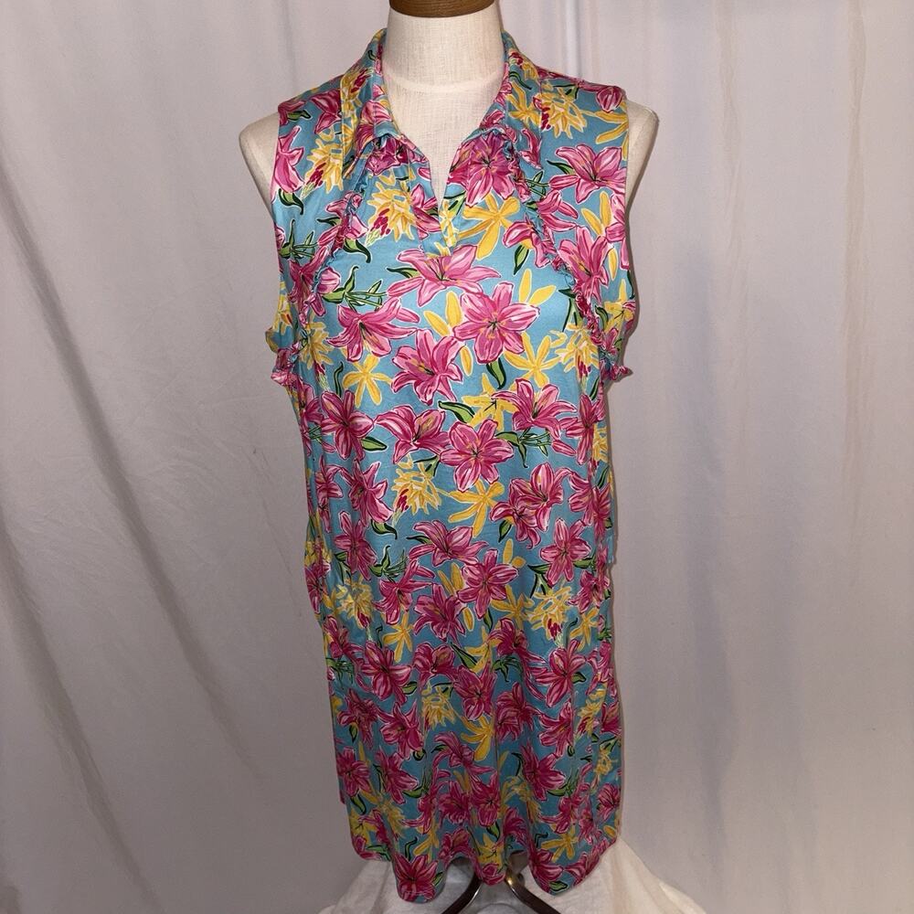 X By Gottex Women's Floral Golf Tennis Dress Size Large EUC